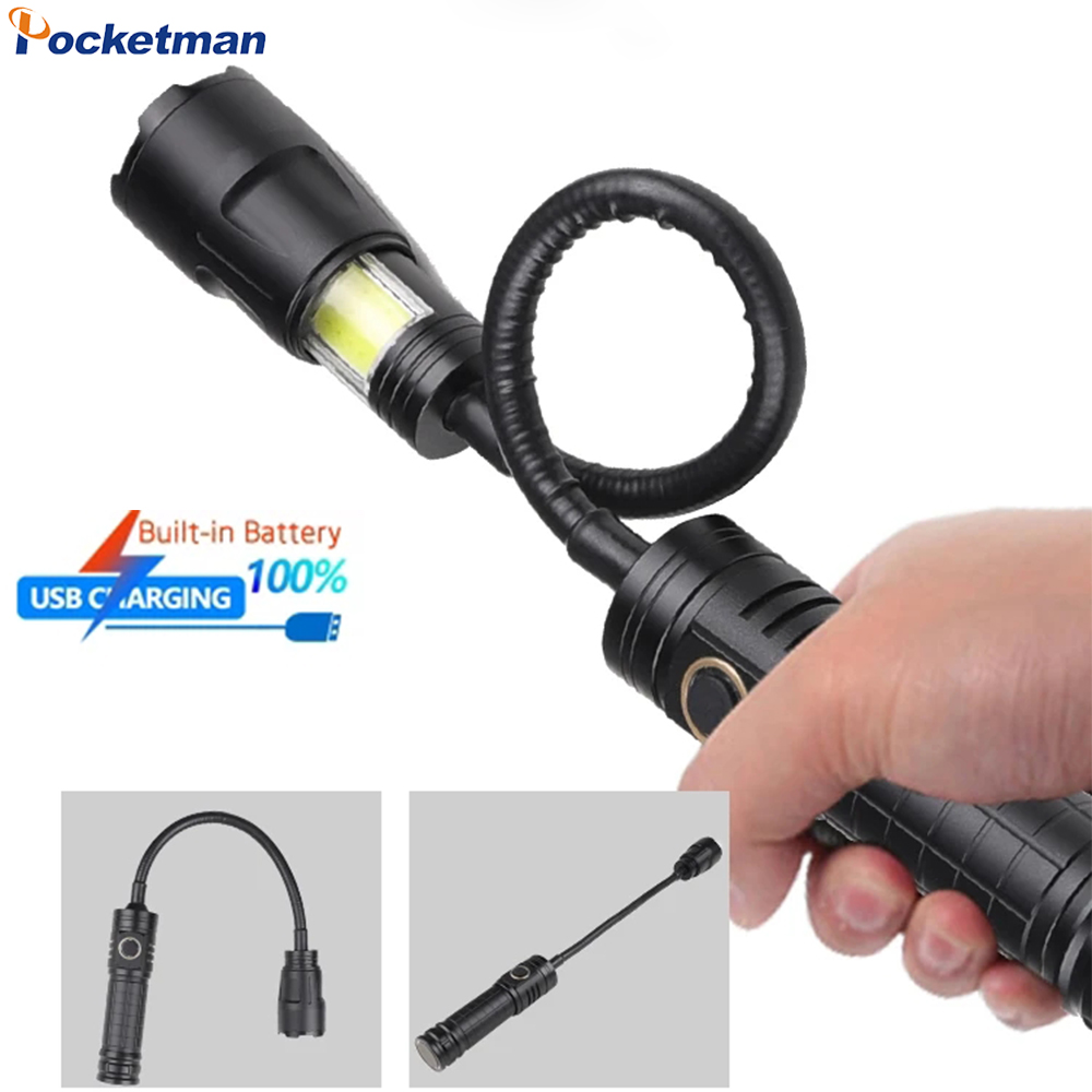 Power Outage Light - Usb recarregável xhp50 lanterna led flexível