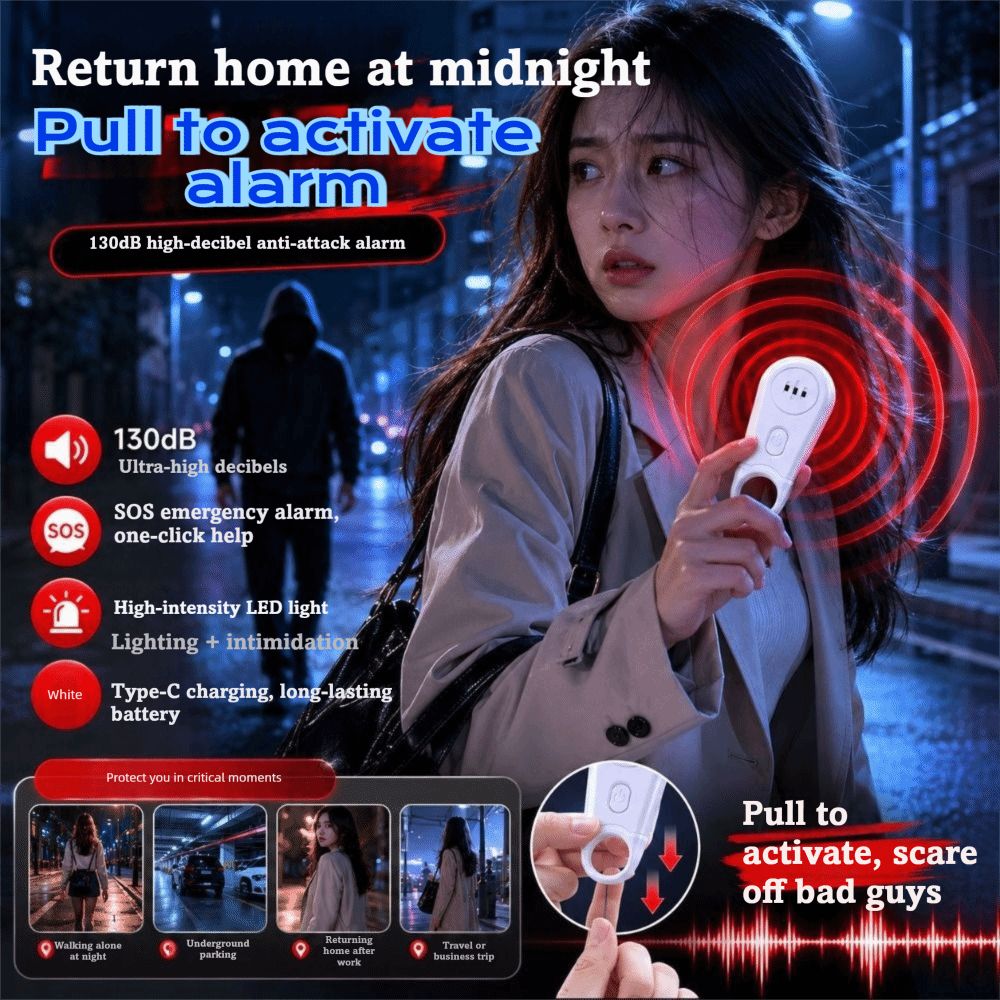 Alarme de segurança pessoal po - Personal Alarm Keychain avaliação e preço